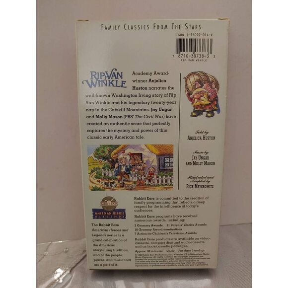 Rabbit Ears Rip Van Winkle Told by Anjelica Houston (VHS, 1992) - Picture 2 of 3
